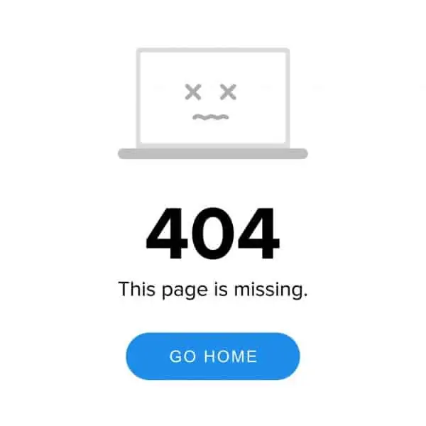 404 Error - Page Not Found
