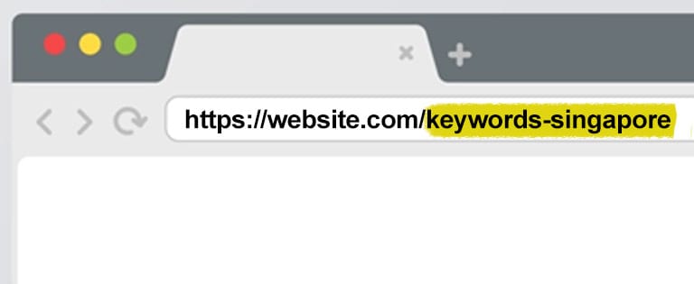 Include your target keyword in your page URL structure