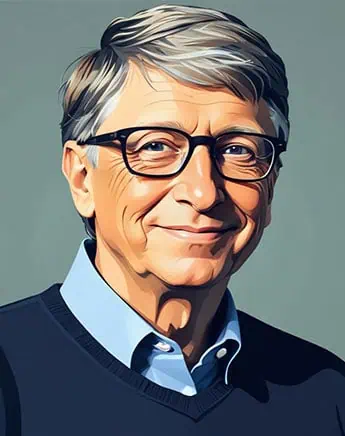 Bill Gates Illustration- Digitrio Bill Gates Illustration - Digitrio