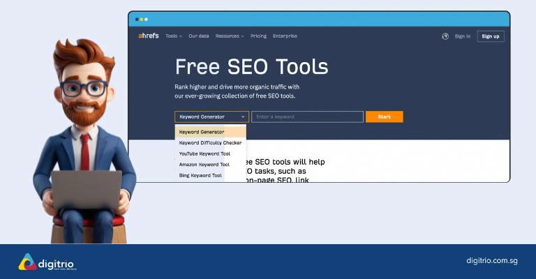 Screenshot of Ahrefs Free SEO Tools Screenshot of Ahrefs Free SEO Tools